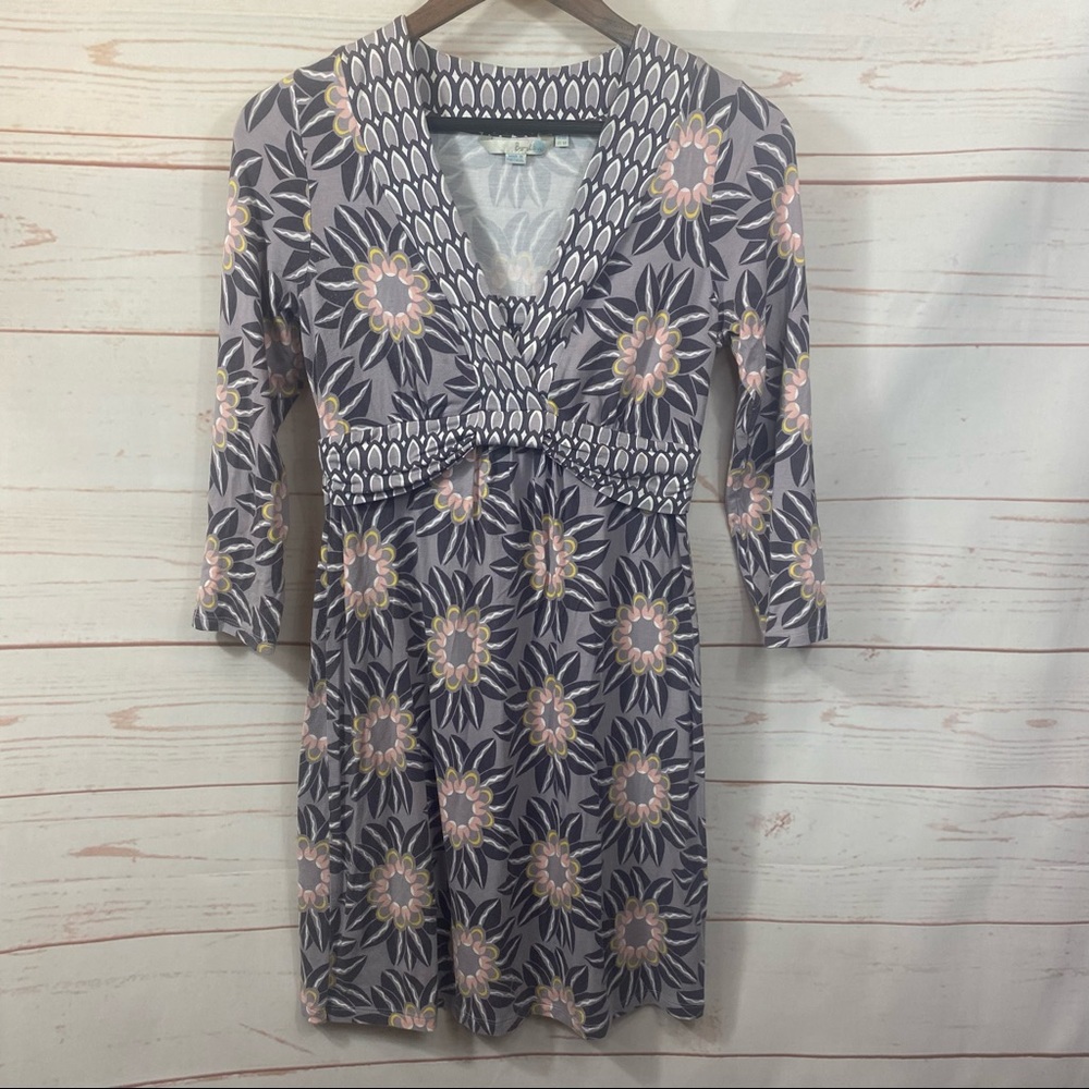 Boden Floral V Neck Tunic